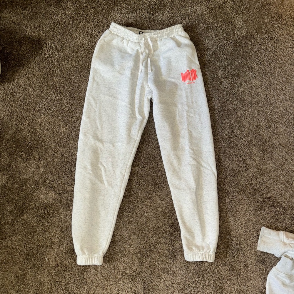 White Fox sweatpants and hoodie set - Picture 3 of 5